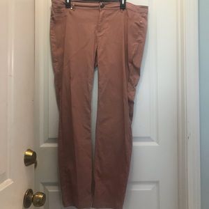 Rose Pink Stretch Skinny Pants